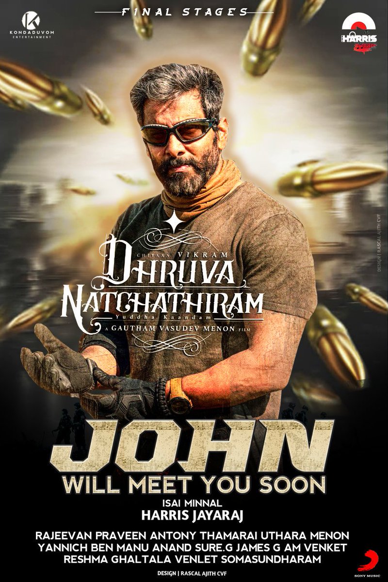 Terrific fan made poster🔥🔥
Music : @Jharrisjayaraj 
Direction : @menongautham 
#dhuruvanatchathiram #chiyan #Vikram #HarrisJayaraj #gowthamvasudevmenon #MusicVideo #MusicIsLife #harrisjayarajlegend #harrisforlife #harrisians #harrisjayarajmusical #Tamil