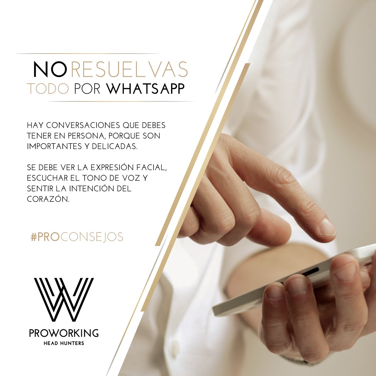 ProWorkingpy's tweet image. Todo lo que se refleja en una conversación de persona a persona dice mucho de tu solvencia, tu seguridad y tu capacidad.

¡No resuelvas todo por Whatsapp!

#ProConsejos #ProworkingPy 💼