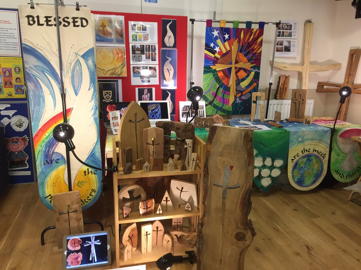 JulietHemingray's tweet image. Today we are displaying our beautiful textiles and wooden sculptures at the Derbyshire Diocesan Head teachers conference. A good time to chat over ideas to enhance the walls of church schools in the diocese. #ceschools #ddbe #faithschools #christianity #reinschools #schools