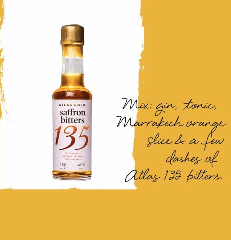 AtlasGold135's tweet photo. Light up a classic ~  Gin &amp; Tonic with ATLAS GOLD 135 bitters ✨✨✨✨✨✨✨✨✨✨✨ #gincocktail #cocktails #saffron #marrakech #morocco #bitters #saffronbitters #saffronginbitters LINK IN BIO TO PURCHASE https://t.co/OSyZtMUd2G