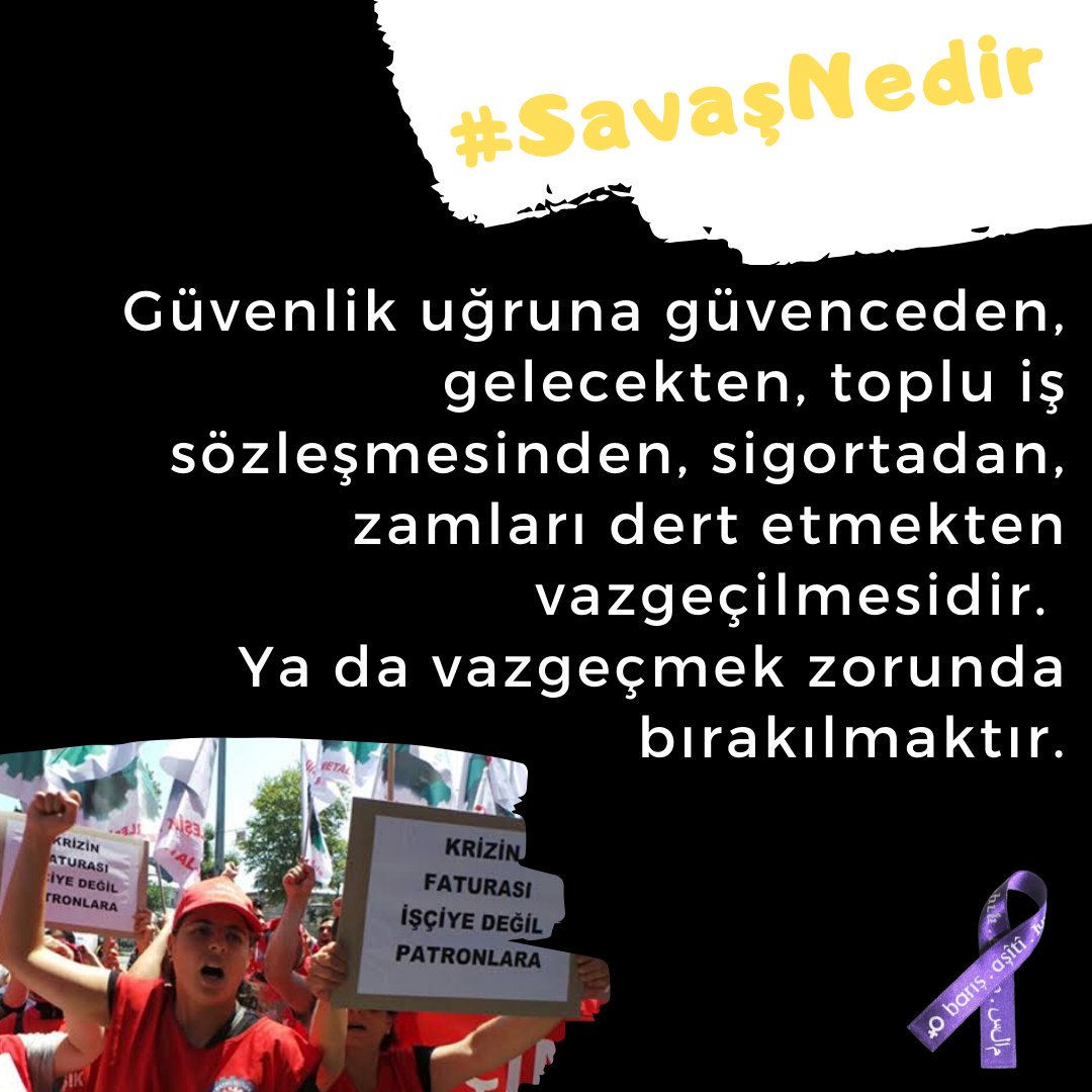 İmece Ev İşçileri Sendikası on Twitter kadınlar için savaş ne