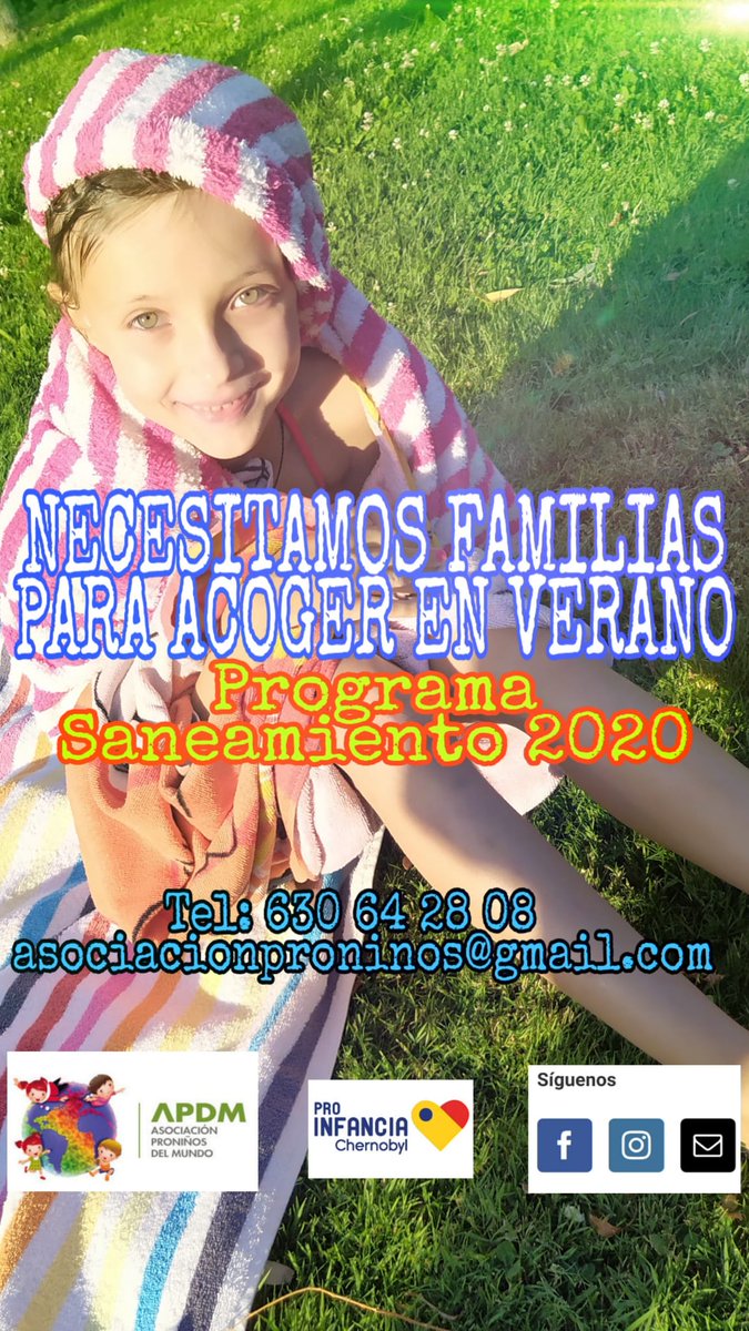 BarajasTown's tweet photo. Quieres acoger un niño en verano? https://t.co/6lB4ktnLCu