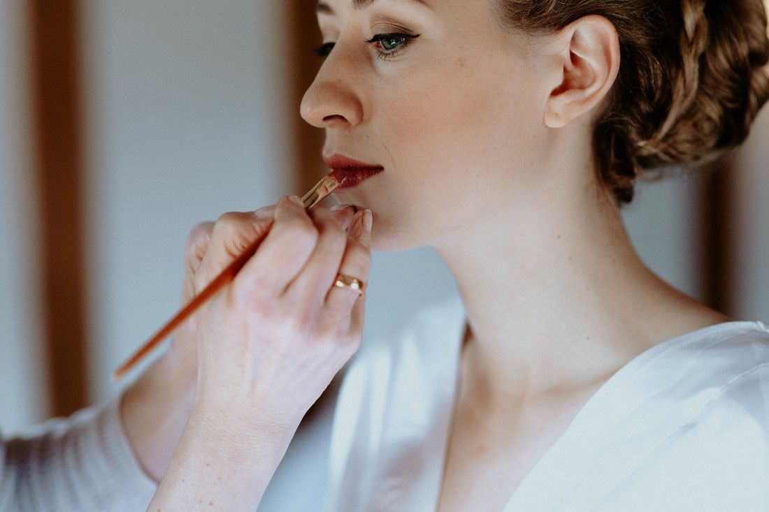 So in love with this lip colour 😍
Bridal makeup by Makeup Angel 
#bramble #brambleweddings