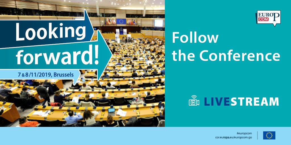 You can't make it to #EuroPCom? Don't worry, we got you covered: The Opening and Closing Session and all workshops will be live streamed at 
👉 cor.europa.eu/europcom.t.go 📺 Tune in!