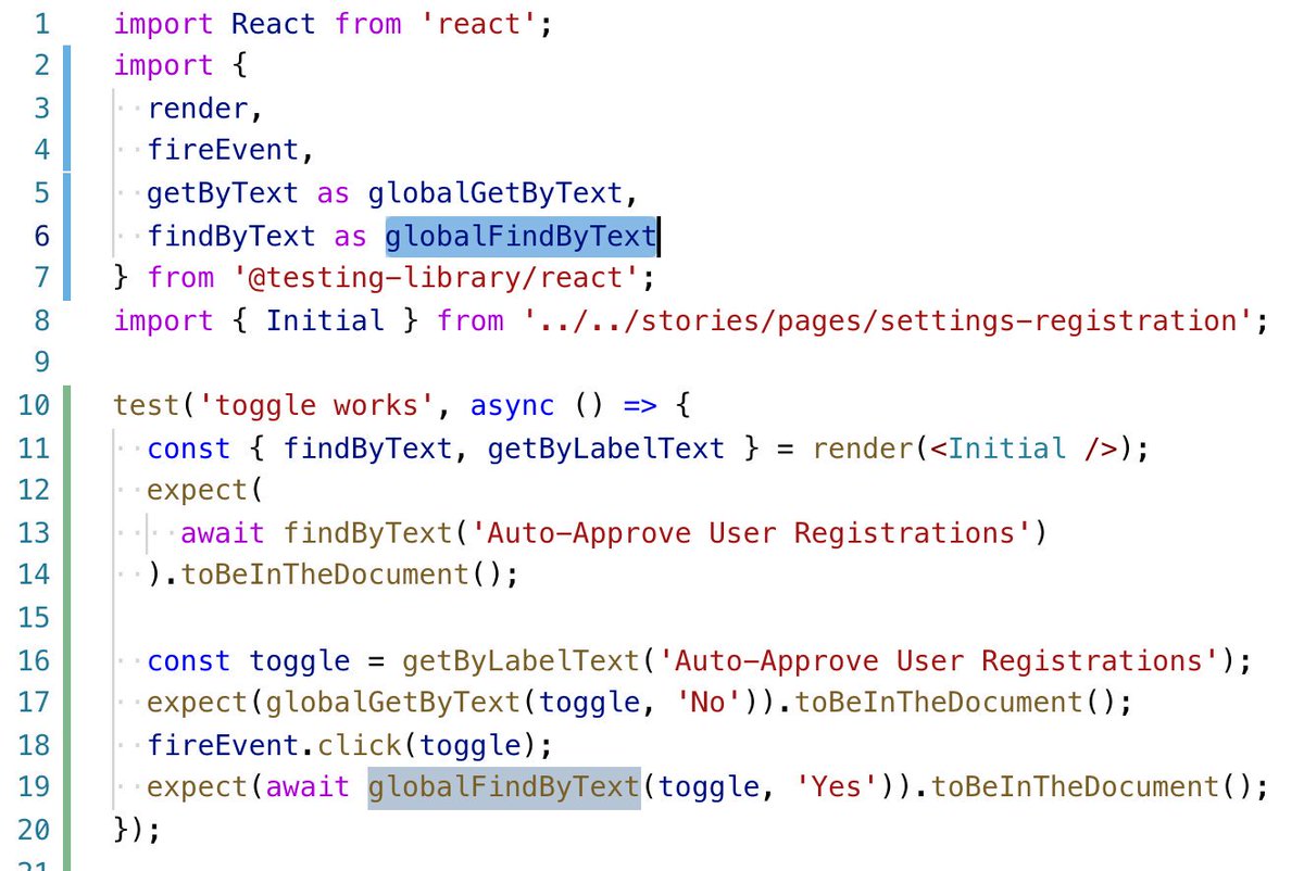 PipoPeperoni's tweet image. Twitter help: Is there an easier way to run a query #ReactTestingLibrary scoped to a specific container? The package exports clash with the "render" exports.