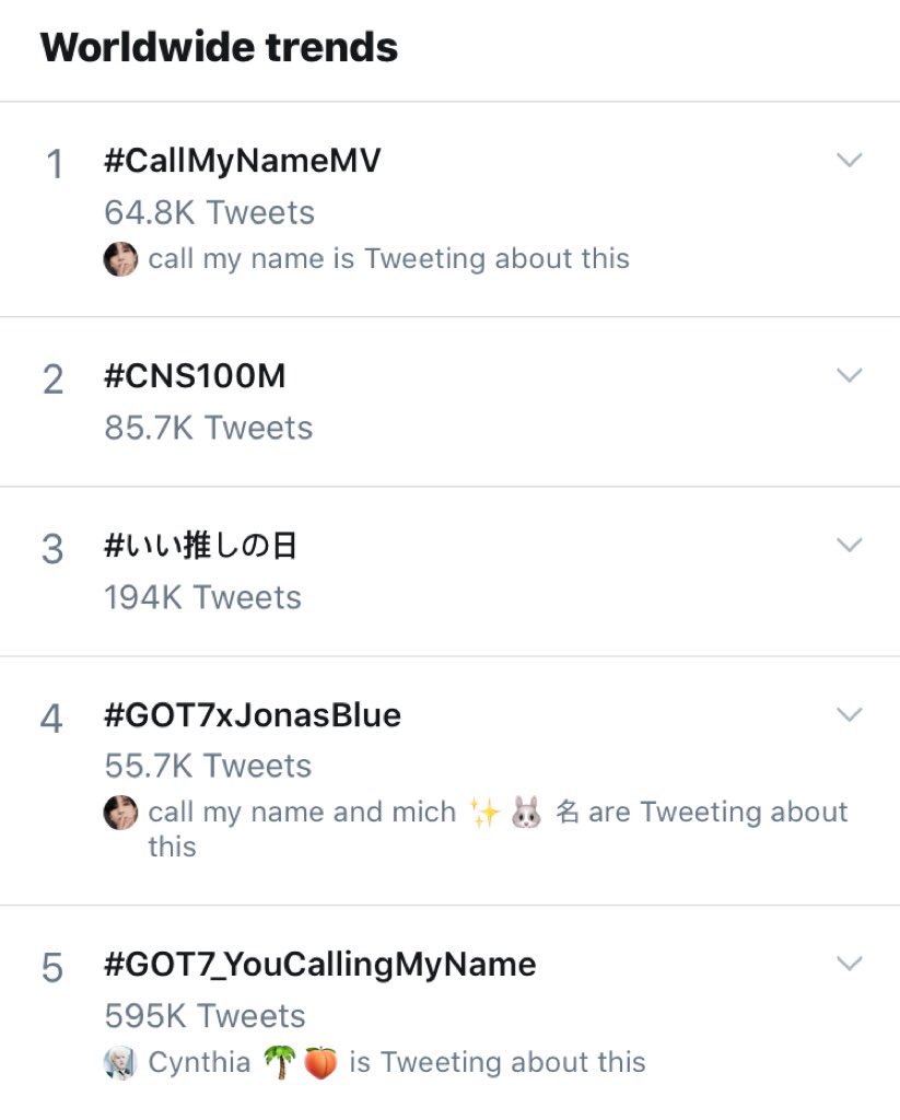 GOT7news's tweet photo. 191104 || هاشتاقات العودة في الترند العالمي👏🎉
@GOT7Official 
#CallMyNameMV 
#GOT7_YouCallingMyName 
#GOT7XJONASBLUE https://t.co/Gw2QlZWoiI