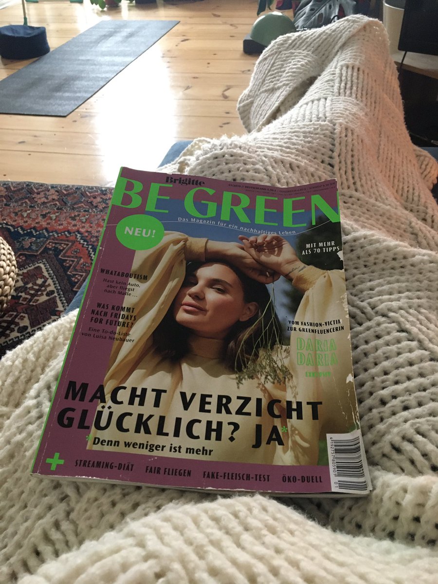 IsabelleBethe's tweet image. Sehr solide Wochenendlektüre. Die neue kleine Schwester von @brigitteonline @grunerundjahr Brigitte Be Green 👌