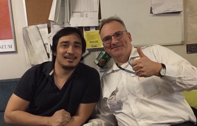 SailorsSociety's tweet image. Chaplain Alex has been ship visiting with the Dagmar Theresa crew in #Terneuzen port.

They were able use Alex’s free WiFi hotspot while he caught up with seafarer Mark about family and plans for returning home.

#shipvisit #friendlyface #seafarerlife #WiFi #MondayMotivation