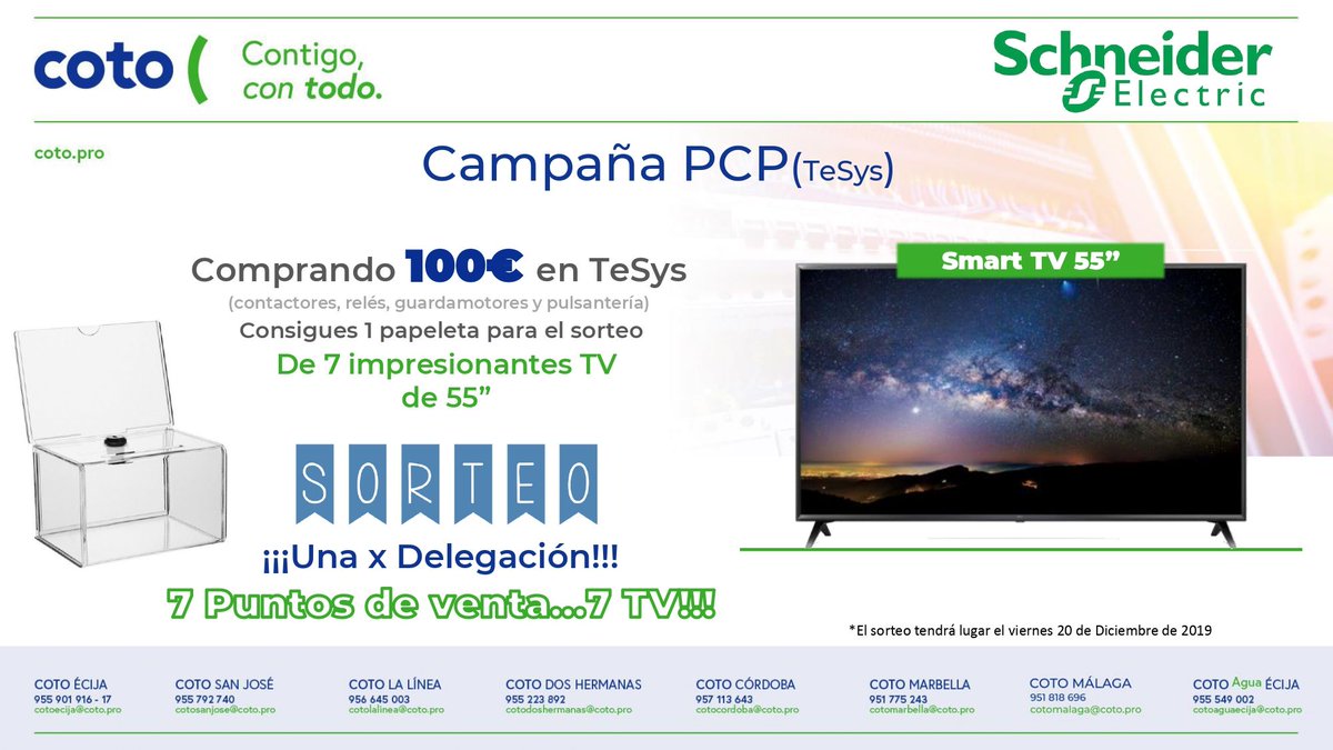 Consigue un Smart TV con TeSys de Schneider - COTO buff.ly/2qoX72v