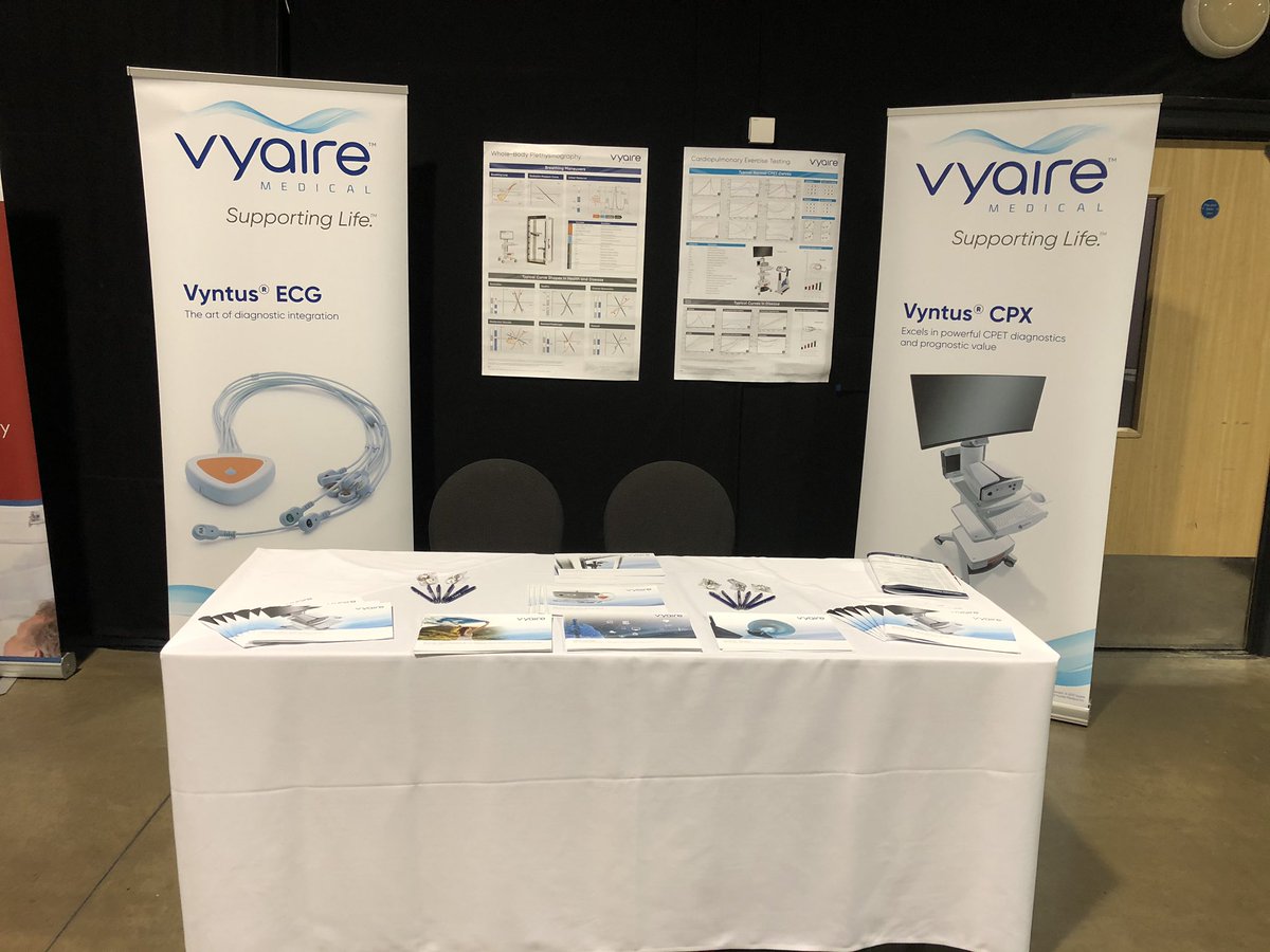 All set up and ready to go at The Preoperative Association 15th Annual Conference 2019 in Leeds. Come and check out our Vyntus CPX at the CPET Testing workshop at 1400hours.

 #workshop #cpx #vyaire #CPET #preopuk <a href="/preopuk/">preopuk</a>
