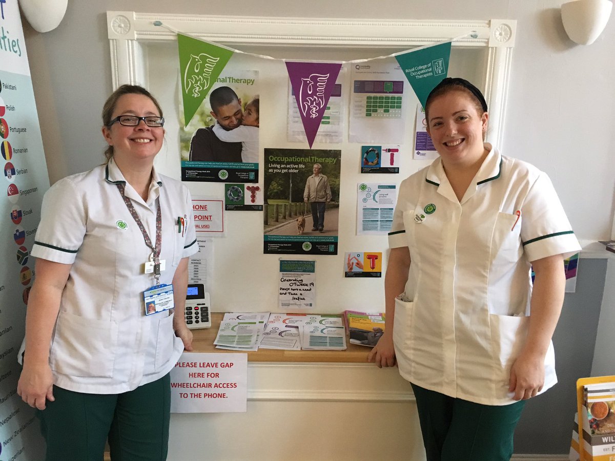 lalalauren86's tweet photo. Our lovely OT’s promoting #OTWeek2019 @MLancasterOT @jenny24440964 https://t.co/JUdsEDcb3R