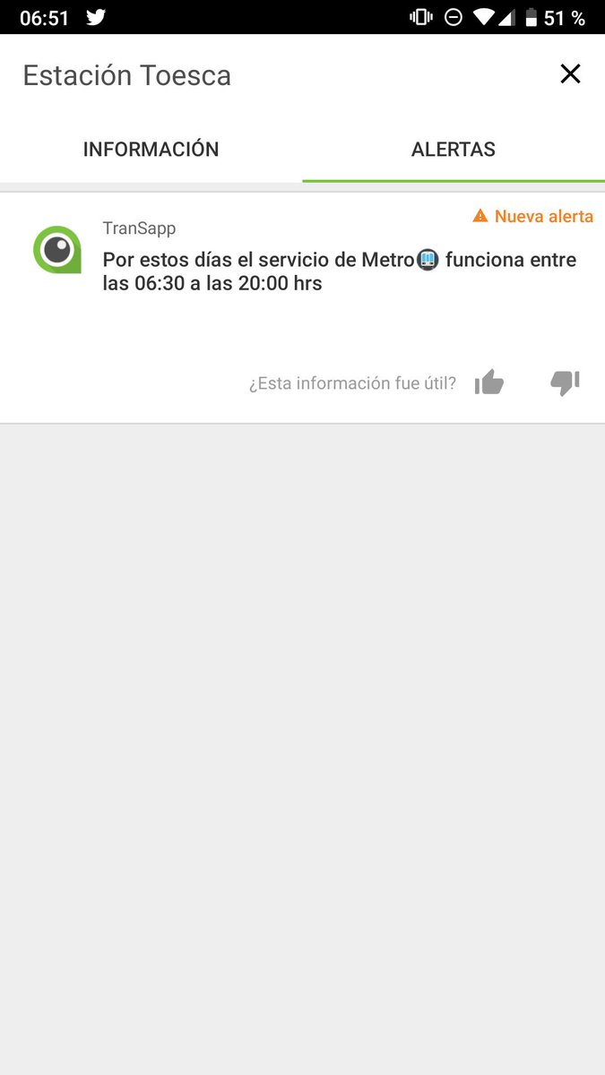 TuTranSapp's tweet photo. En #tranSapp nos levantamos hace rato: actualizamos paradas con las extensiones de recorrido, pusimos alertas en estaciones de metro de horario de funcionamiento y enviamos notificación sobre apertura de 4 estaciones más. Seguimos monitoreando🧐 @Transantiago @metrodesantiago https://t.co/dqWIJrE6SB