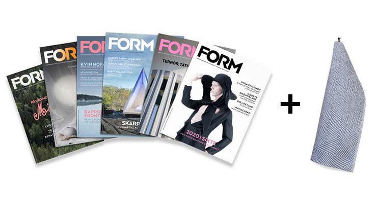 Exklusivt erbjudande – prenumerera på Form idag, få Klässbols handduk på köpet. Specialpris inkl. linnehandduk och 6 nr av Form: 495 kr (ord.prid 580 kr) bit.ly/33efPbZ