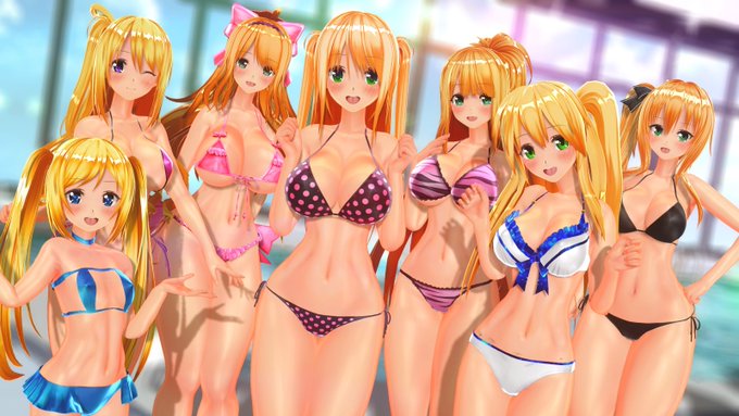 金髪水着ハーレム
#COM3D2 #CM3D2 