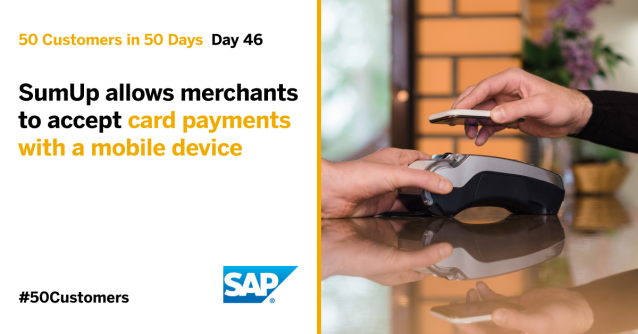 chriscoaches's tweet photo. #50Customers in 50 Days. Day 46: @sumup takes charge of payment processing and reporting. “With SAP S/4HANA, we have removed a lot of manual processes. Now, we have more time to better analyze the data and have more control than we did before” https://t.co/c19hjssWbn https://t.co/tDOBfgsljT