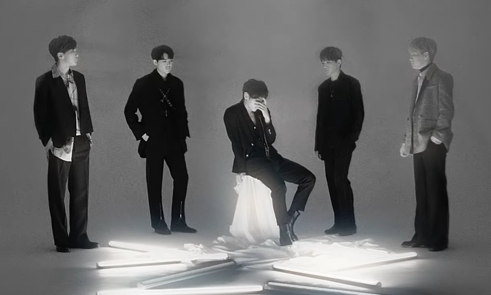 allkpop's tweet photo. B.I.G make long-awaited comeback with MV for new single 'Illusion' https://t.co/Dlvt422DS4 https://t.co/jSiEzLM6rb