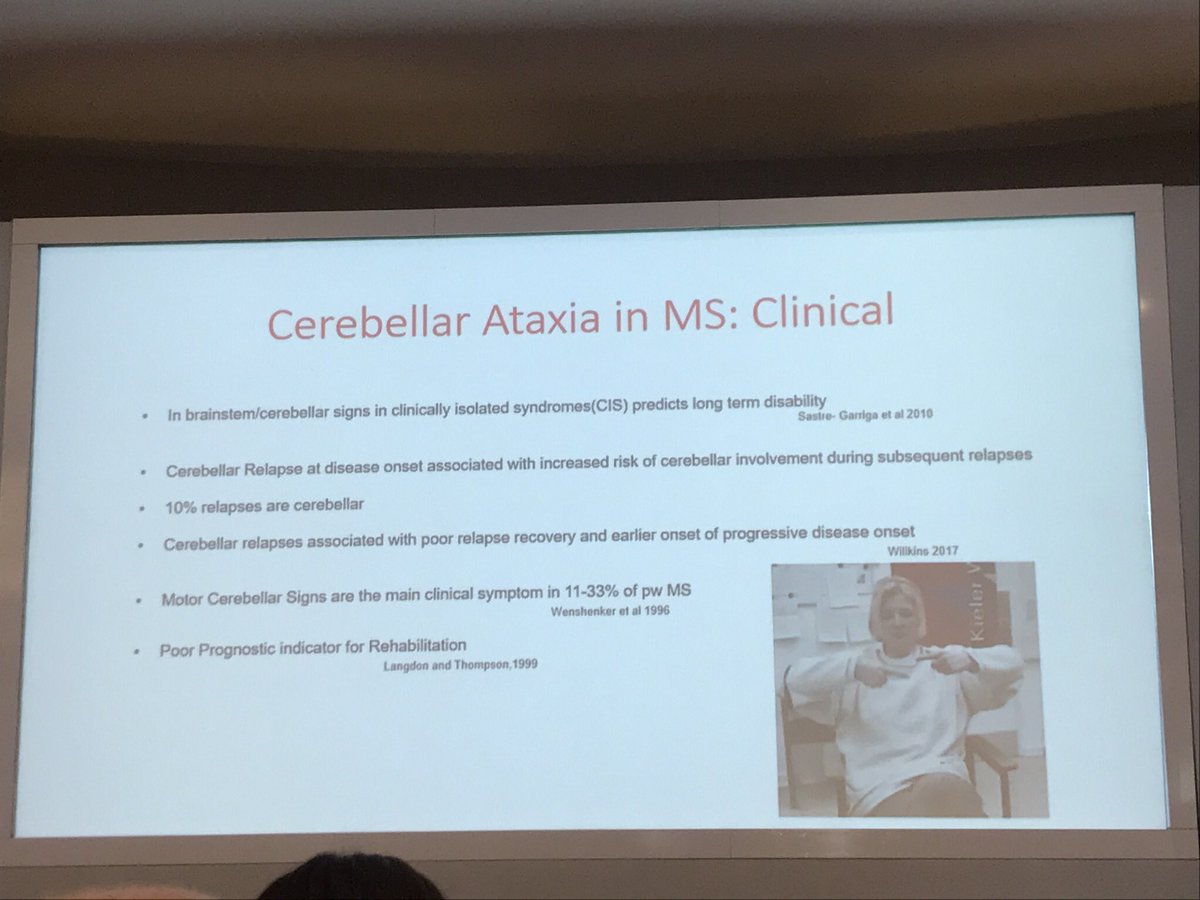 gabzrossano's tweet image. Great session understanding clinical presentations of ataxia in MS. Ataxic dysarthria can be one of the more challenging symptoms to treat, and great to hear emphasis on providing compensatory strategies. #mstconf #dysarthria