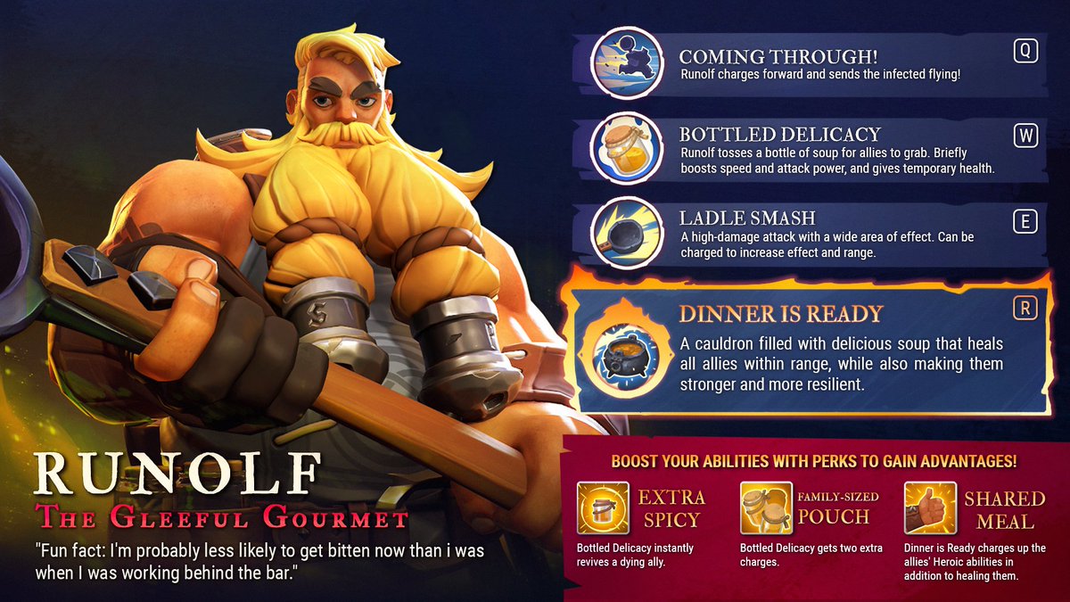 Darksburg On Twitter It S Time For Us To Introduce You To The Survivors This Week We Re Getting Familiar With Runolf The Gleeful Gourmet The Resident Chef Of Our Band Of Survivors Click
