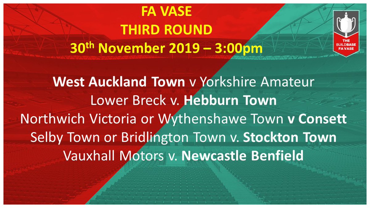 Ebac Northern Football League On Twitter Fa Vase Third Round