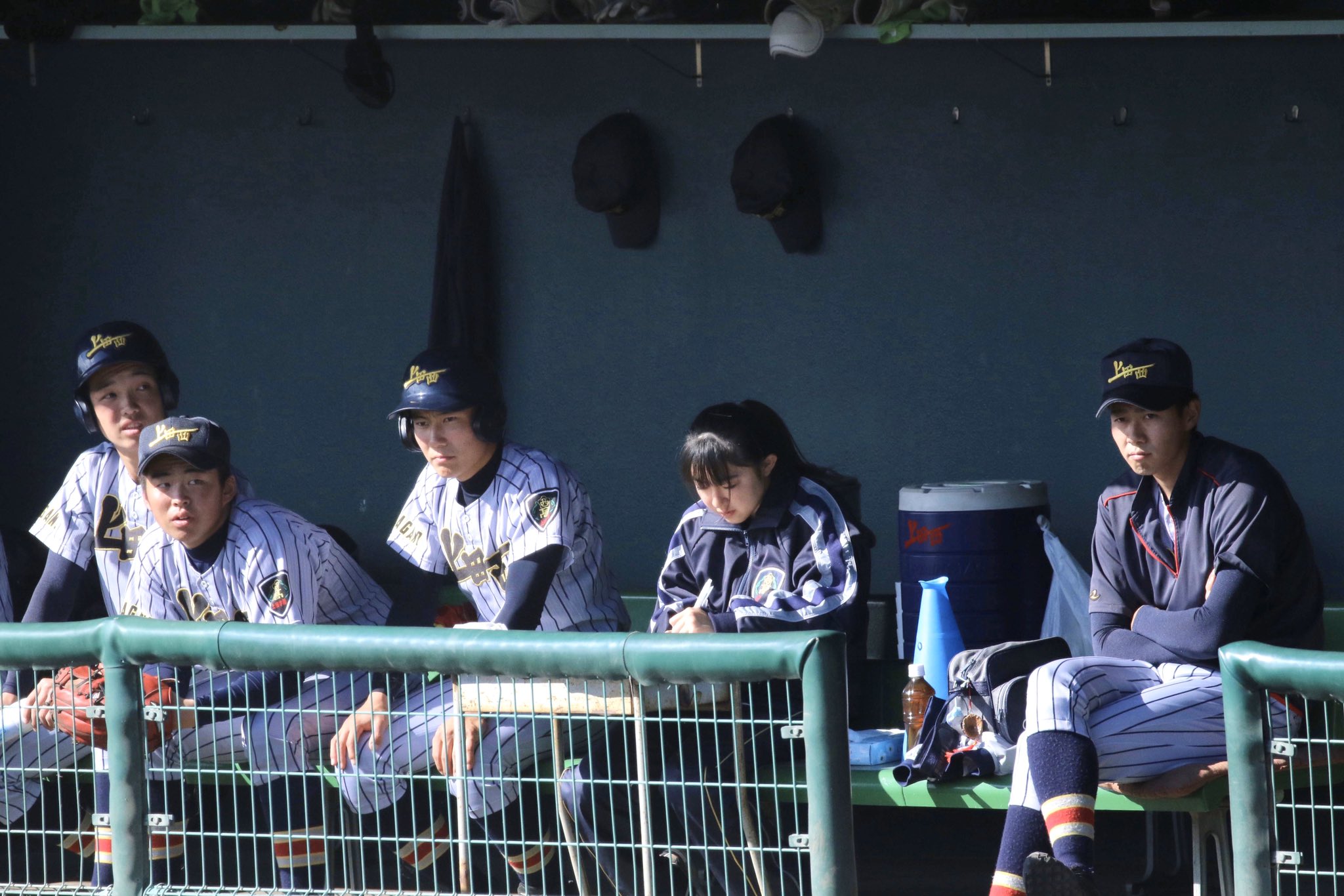 杉原妃奈 女マネがベンチにいるの新鮮 市長杯ならではの光景かなぁ 監督は95回甲子園に上田西の主将として出場した大塚 監督 上田西 T Co Ojqmdmhvd9 Twitter