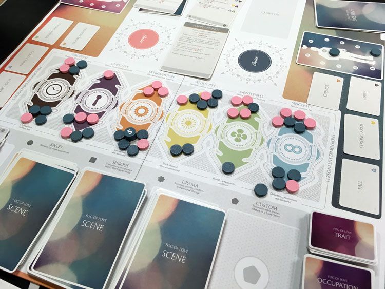 Beautiful images in #boardgames 97/100
#FogOfLove by <a href="/FogOfLoveGame/">Fog of Love</a> Artist: Cecilie Fossheim, <a href="/LotteKlixbull/">Lotte M. Klixbüll</a>, Mike Højgaard
 Designer: <a href="/jacobjaskov/">Jacob Jaskov has moved to Blue Sky</a> #cardart #beautiful #design #bgg #boardgames #tabletop