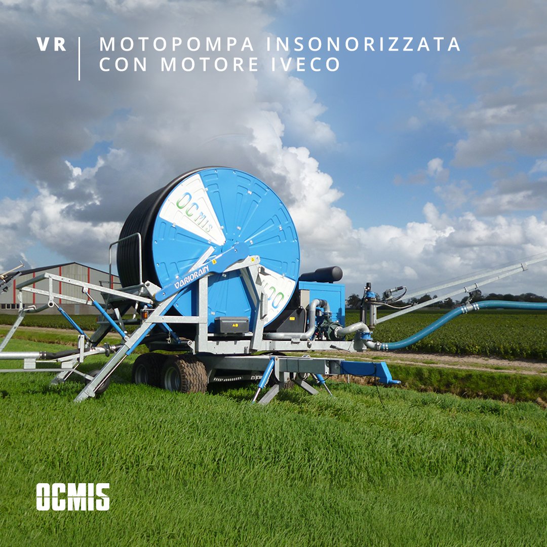 OcmisIrrigation's tweet photo. Discover the VR Series motorpump soundproofed hose reel irrigation range. They are equipped with a built-in motorpump with IVECO MOTOR N45MSSA00, centrifugal coupling and CAPRARI MEC MG 80-4/3A pump.

#OCMIS #OCMISirrigazione #WeIrrigateTheWorld https://t.co/sX07Z7PgJO