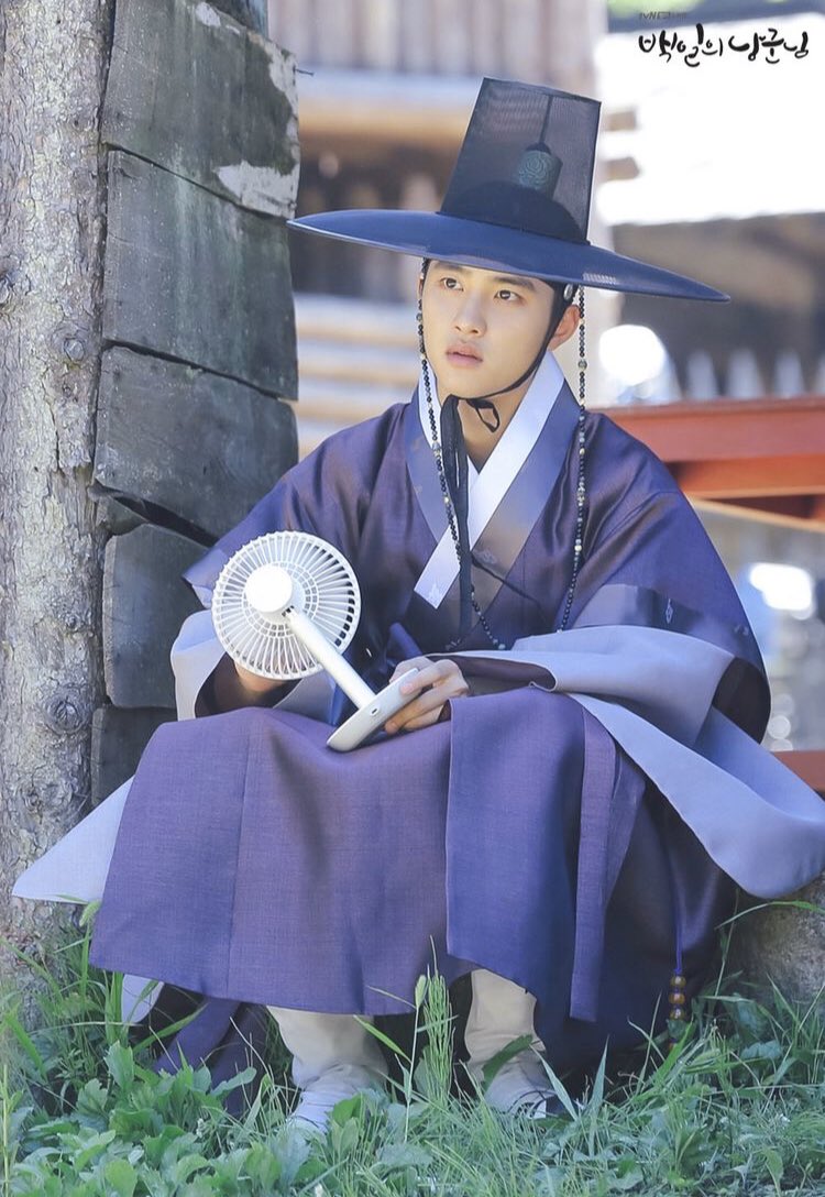 100日の郎君様 ギョンスwithミニ扇風機 귀여운🥰💞 #100日の郎君様