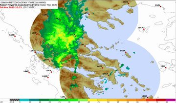 EMY_EMK (@EmyEmk) on Twitter photo 2019-11-04 10:40:30 Έντονες βροχοπτώσεις στον κορμό της ηπειρωτικής Ελλάδος, από το πέρασμα της μετωπικής διαταραχής, όπως καταγράφεται στα μετεωρολογικά #Radar της @EMY_HNMS. Το σύστημα όπως κινείται ανατολικά είναι πιθανόν να επηρεάσει και την Αττική τις πρώτες απογευματινές ώρες. #Meteosat , #SAF Έντονες βροχοπτώσεις στον κορμό της ηπειρωτικής Ελλάδος, από το πέρασμα της μετωπικής διαταραχής, όπως καταγράφεται στα μετεωρολογικά #Radar της @EMY_HNMS. Το σύστημα όπως κινείται ανατολικά είναι πιθανόν να επηρεάσει και την Αττική τις πρώτες απογευματινές ώρες. #Meteosat , #SAF