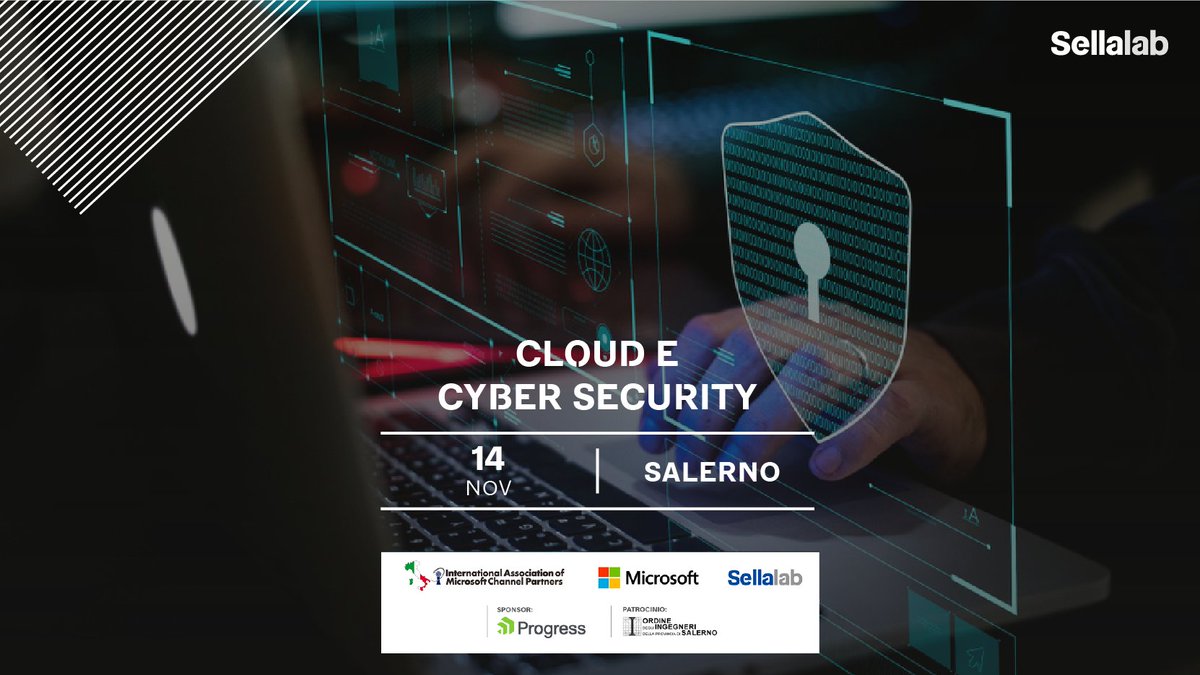 Quanto ne sai di cloud e cyber security? Il 14 novembre a #Salerno partecipa alla giornata di formazione con <a href="/microsoftitalia/">Microsoft Italia</a> e <a href="/IamcpItalia/">IAMCP ITALIA</a> dedicata ad uno dei principali trend del mondo IT. Iscriviti ora 👉 bit.ly/CloudCyberSecu…