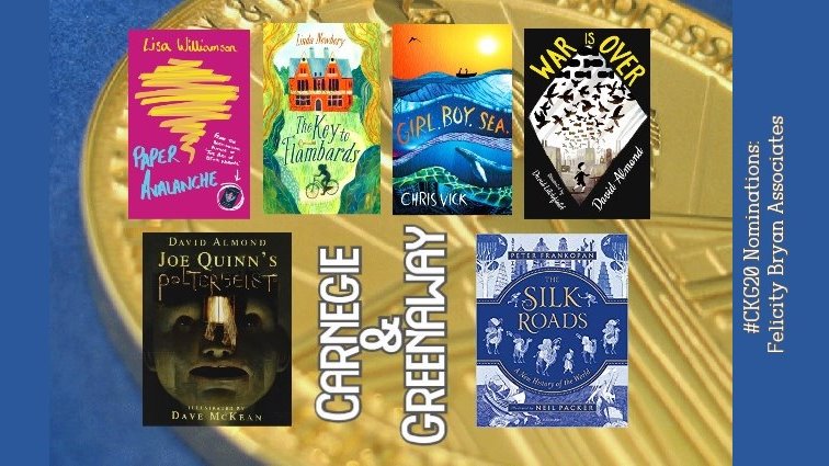 Here they are... our titles that made the #CKG20. Always a very special prize, and we couldn't be more thrilled for our fabulous writers and their illustrators. Shortlists announced 19.03, winners 17.06 #childrensliterature #illustration #kidlit #carnegie #felicitybryanassociates