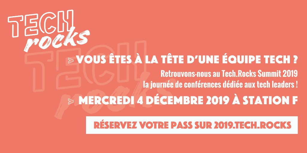 TechRocksFr's tweet photo. 🎊Incoming partner au #TechRocksSummit le 4 décembre à @joinstationf : retrouvez @AWSFrance ! 
-->https://t.co/8sfJx4z7sl<--

📅Ne manquez pas le #workshop avec @shadinger, Head of Technology de @AWSFrance  &amp; @david_mascle CTO de @SlimPay_FR 
--> https://t.co/Nfzua5QdVn <-- https://t.co/De0R3iBVV3