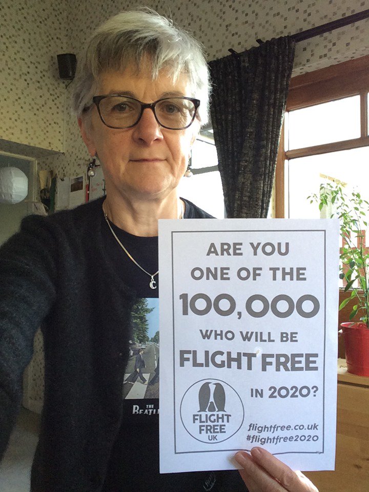Cathy Carstairs is one of 1000s who have pledged to go #flightfree in 2020. In her #testimonaltuesday, she writes how 'The Greta effect in Sweden has meant air passenger numbers have dropped by 8% so far this year'. How can we help to see this effect in the UK? #flightfree2020