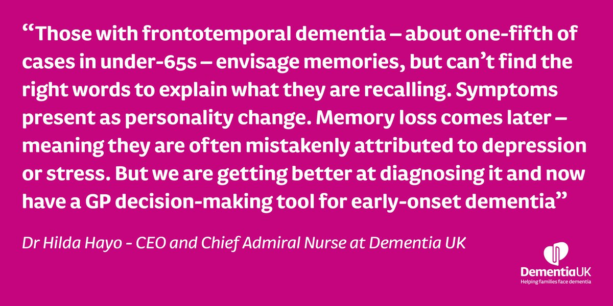 This heartbreaking article describes how Barbara, who has two children with husband Jon, was diagnosed with frontotemporal dementia at the age of just 35. Read it online here: mirror.co.uk/news/uk-news/f…
Our Chief Admiral Nurse and CEO, Dr @hildahayo, gives the below comment 👇
