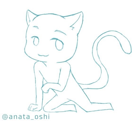 anata_oshi's tweet image. #トレス素材
#あなたの推しで描いてくれ 
猫耳
