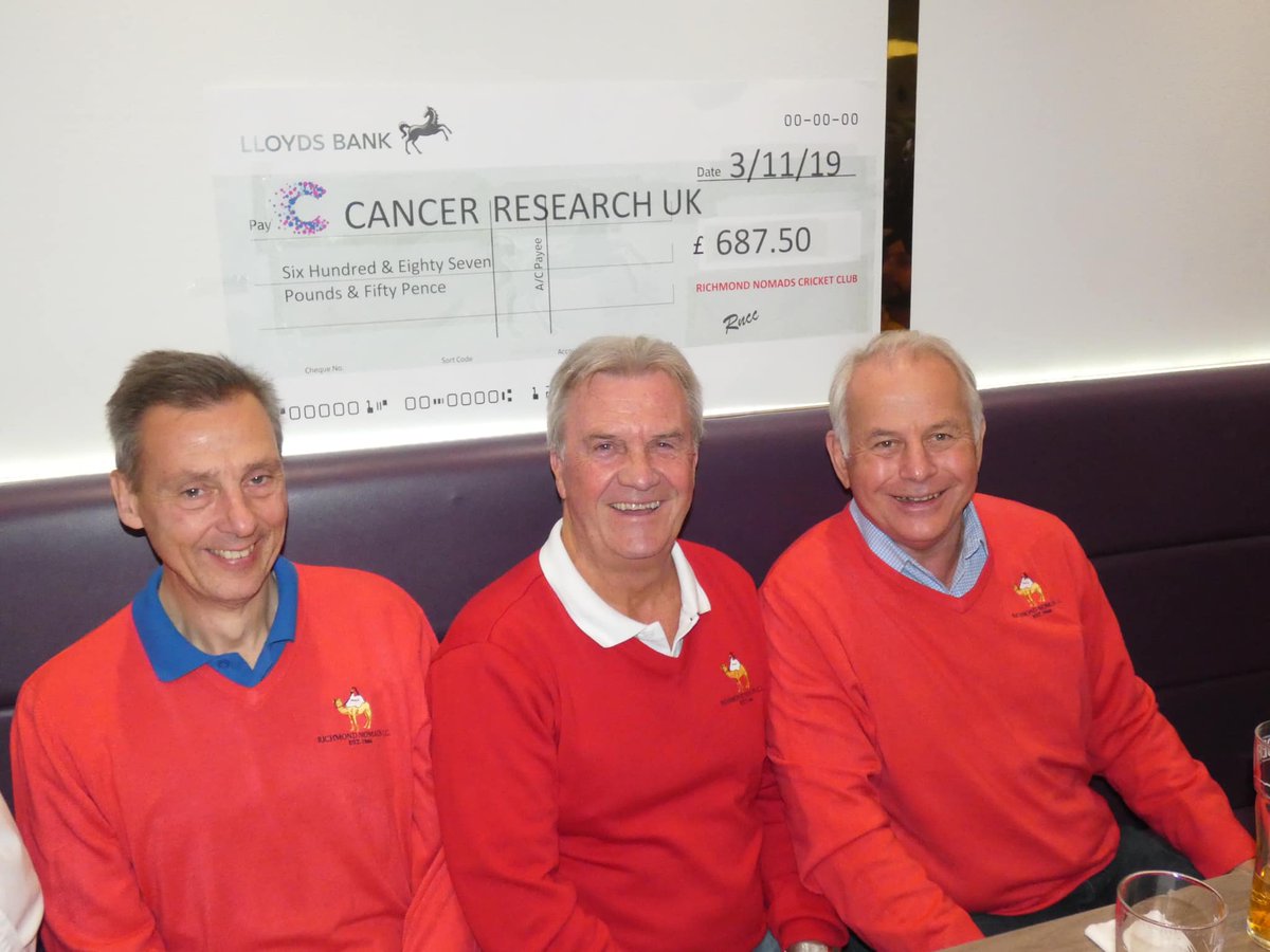Thanks for everyone's support as we raised a total of £687.50 for <a href="/CR_UK/">Cancer Research UK</a>. Many players and their families have been affected by cancer and this is a fantastic achievement, well done!