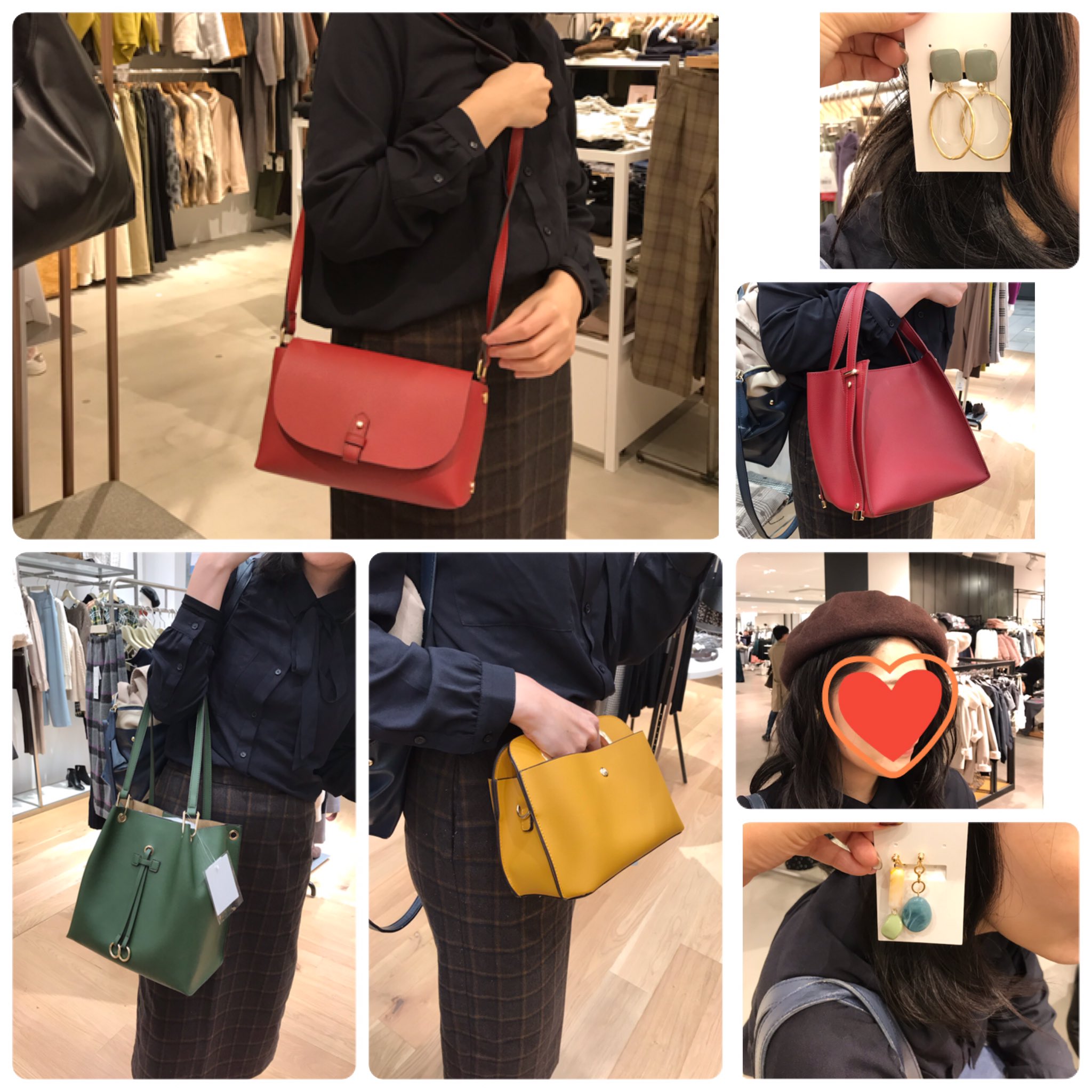 いろは Personal Color Style パーソナルカラー診断 パーソナルスタイル診断 小物選び オータムの差し色バッグやアクセサリー 帽子 秋色でシックなお洋服に綺麗色のバッグを 可愛い色のバッグってテンション上がりますよね 楽しいお出かけを
