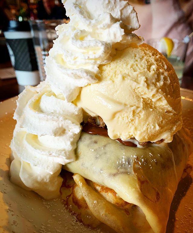 eatsofclt's tweet image. Holy crepe this was good!!! We wouldn’t be doing our jobs if we did nutell(y)a about it

Brownie in a Blanket - warm brownie with nutella and nuts wrapped in a crepe suzette topped with vanilla ice cream and marscapone

Crêpe Cellar, NoDa, Charlotte #eat… ift.tt/2NdRNrX