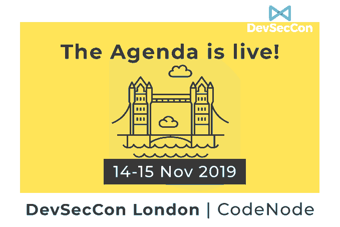 Join us at the 2 day #DevSecCon in #London. Engage with leading #DevOps &amp; #ITSecurity professionals. Find out what it means to build security into development processes using modern technologies, &amp; new best practices. 
buff.ly/2NPaUsP
#DevSecOps #AppSec #ContrastSecurity