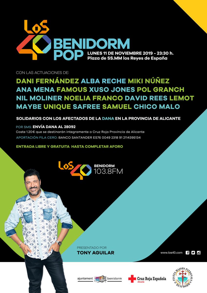 FALTA 1 SEMANA 🔴 #Los40BenidormPop 
con <a href="/DaniFdez/">Dani Fernández D.</a> @albarecheot2018 @mikiot2018 <a href="/AnaMenaMusic/">Ana Mena</a> <a href="/FamousOberogo/">FAMOUS</a> <a href="/XusoJones/">Xuso Jones</a> <a href="/polgranch/">Pol Granch</a> <a href="/NilMoliner/">Nil Moliner</a> <a href="/soynoeliafranco/">N O E L I A F R A N C O</a> <a href="/davidreesm/">David Rees</a> <a href="/lemotoficial/">LEMOT</a> <a href="/MayBe__Musica/">MAYBE</a> <a href="/unique_musica/">UNIQUE</a> <a href="/Safreeoficial/">S∆FRΞE</a> <a href="/SamuelOfficialS/">S A M U E L</a> @chicomalo_of