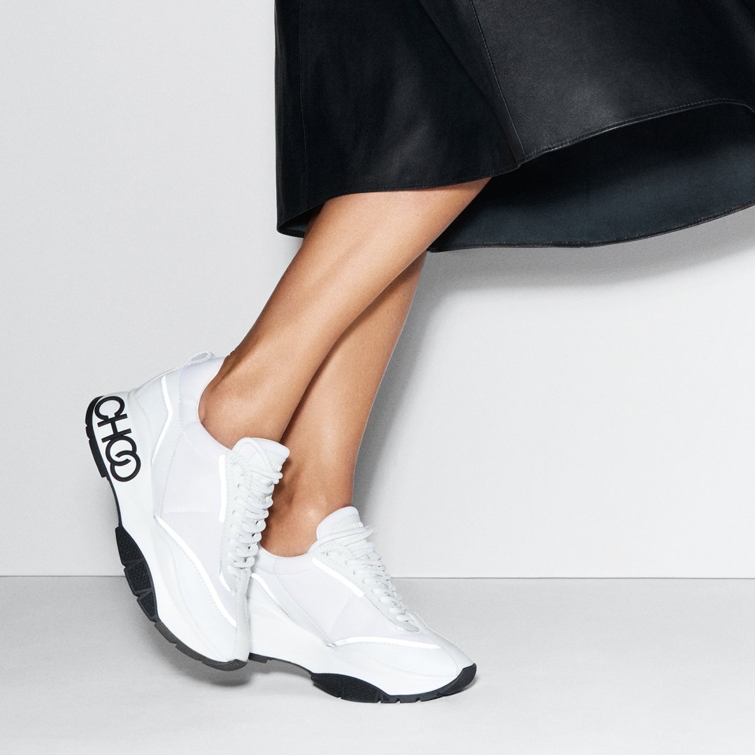 Jimmy on X: "Classic white sneakers get a fashion update with our thick soled RAINE silhouette #JimmyChoo https://t.co/9xAYFrW0YJ https://t.co/lJ8XOv87ku" / X