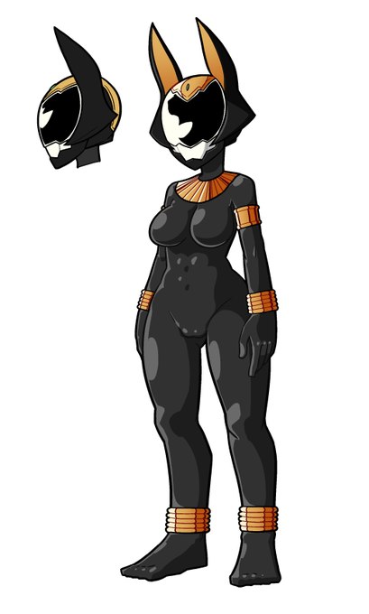 ブラックオアシス設定画
こっちには口元修正版を投稿してなかった 