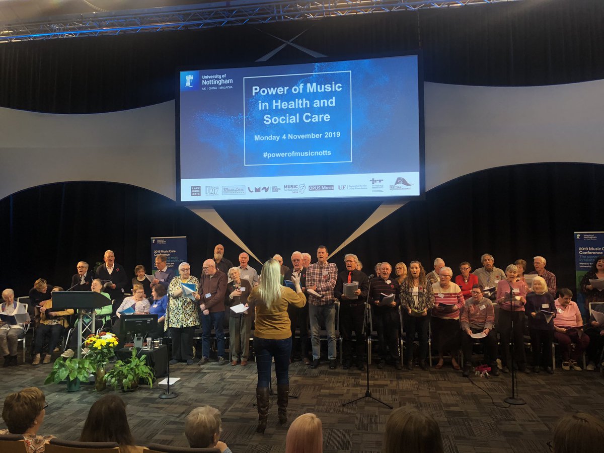 The true meaning of the power of music in this performance...simply wonderful 

@Vicky_McClure's #OurDementiaChoir and the Music and Memories Singing Group and the Blue Skies Singing Group, perform as Nottingham Dementia Choirs #powerofmusicnotts