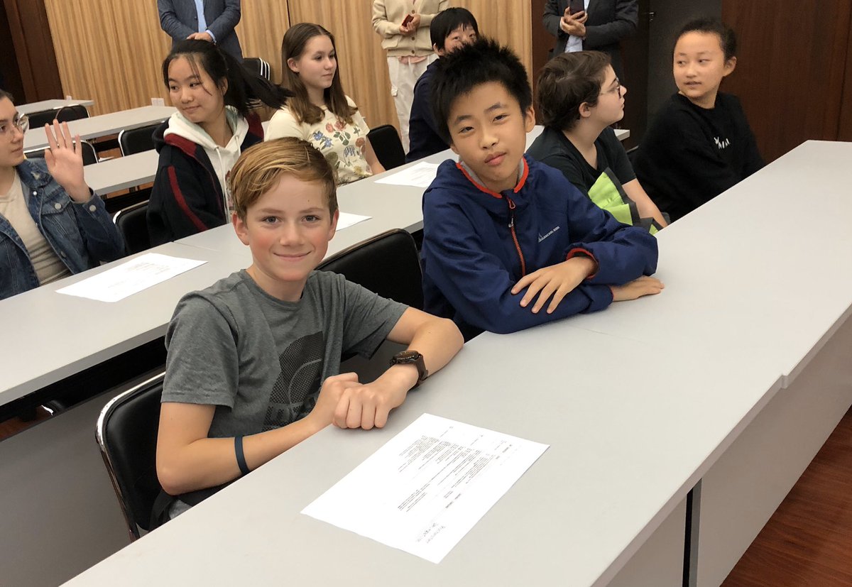 Students joined their host families today!!  Thank you to the families of Dongtan Shanghai Experimental School for taking in our kiddos for the next few days!! <a href="/rochcommschools/">Rochester Community Schools</a> #RCSGlobal