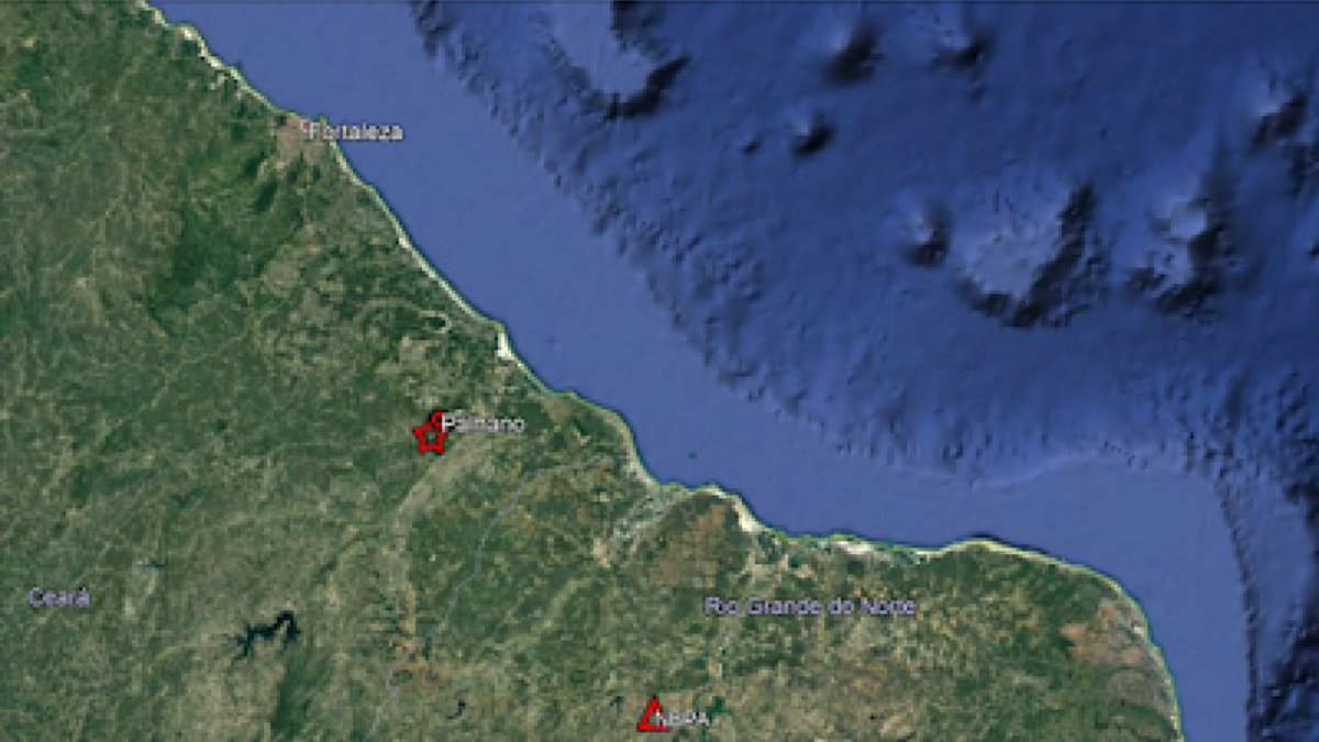bombeirosce's tweet photo. Um tremor de terra de magnitude 2.4 foi registrado no município de Palhano, interior do Ceará, registrou neste domingo (3). O Laboratório Sismológico da Universidade Federal do Rio Grande do Norte (LabSis/UFRN) https://t.co/I7bHymLkir