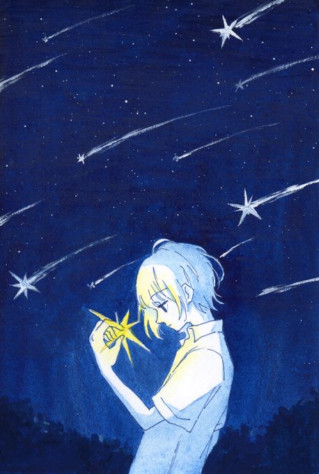 「shooting star star (symbol)」 illustration images(Oldest)