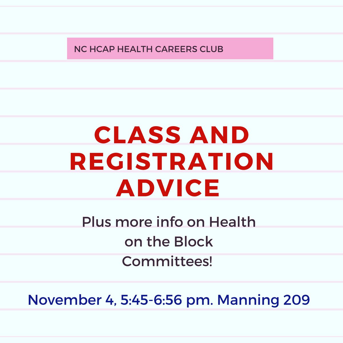 Join us at our GBM tonight: class and registration advice ! Come chat with us and ask all your questions. 5:45pm - 6:45pm in Manning 209.