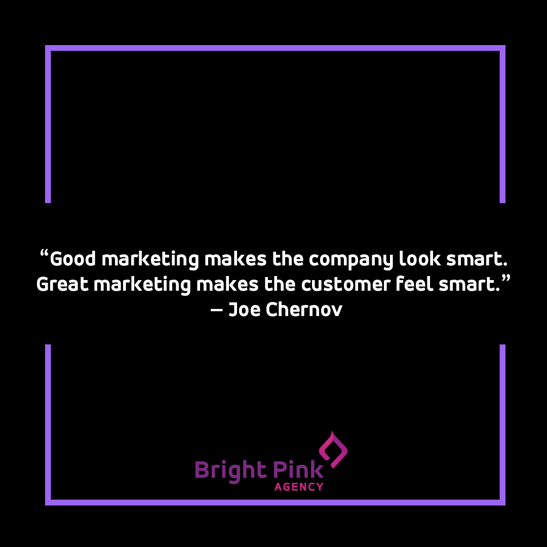 BrightPinkS's tweet photo. Ask yourself, are you good or great at marketing?
#BrightPinkAgency #DigitalMarketing #Branding #SEO #MarketingOnline #ContentMrketing #Quotes #JoeChernov https://t.co/AnlGlVBOo2