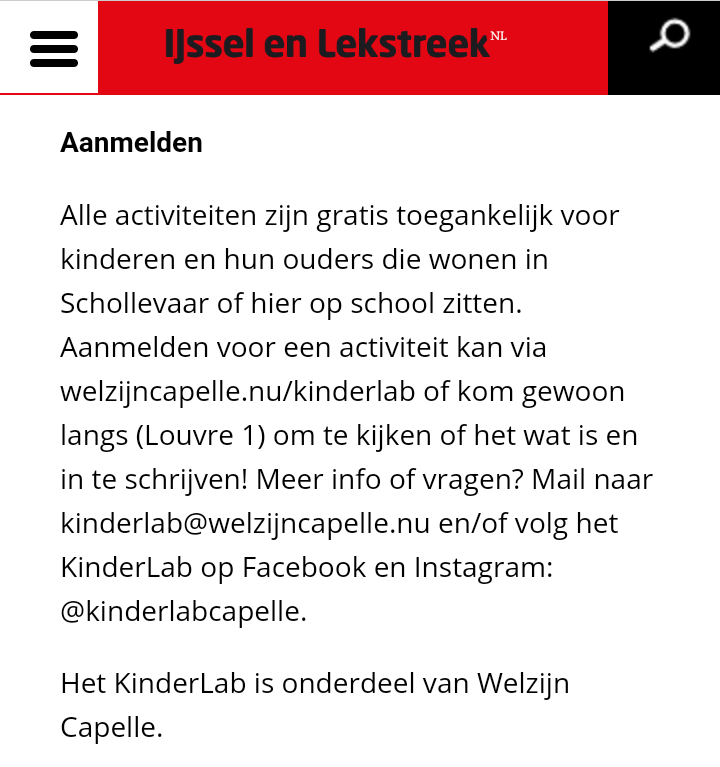 MarijeArnouts's tweet photo. Nieuwe activiteiten in het #KinderLab waarvoor je nog kunt aanmelden! Met o.a leerzame activiteiten voor het jonge kind + de ouder-kind-middag en gezonde #kooklessen zijn terug 👪 🍴 💚 #welzijncapelle #capelleaandenijssel #schollevaar https://t.co/5QGofXbMJN