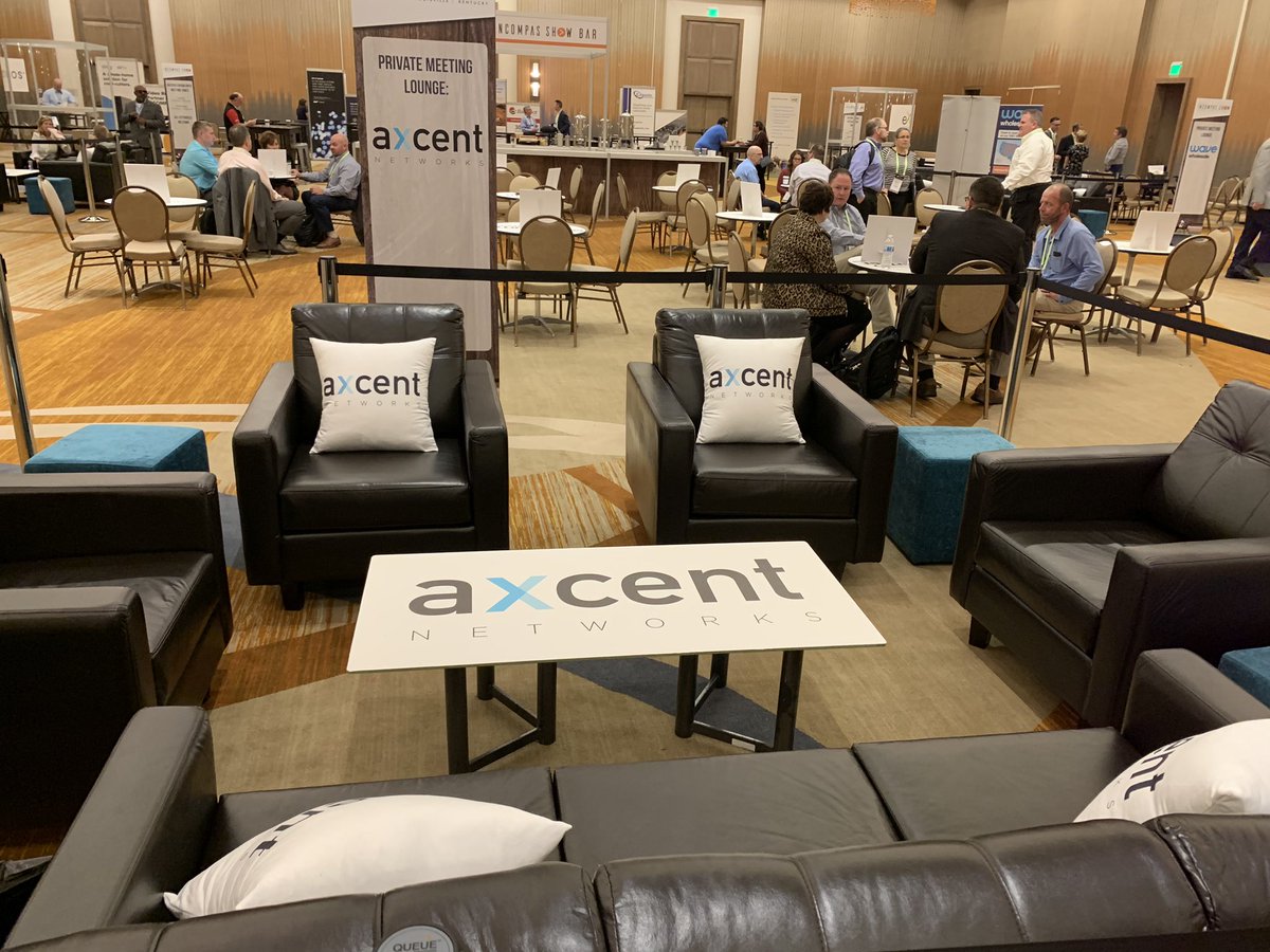 AxcentNetworks's tweet image. The Axcent Lounge is open for business.  #TeamAxcent #INCOMPAS19
