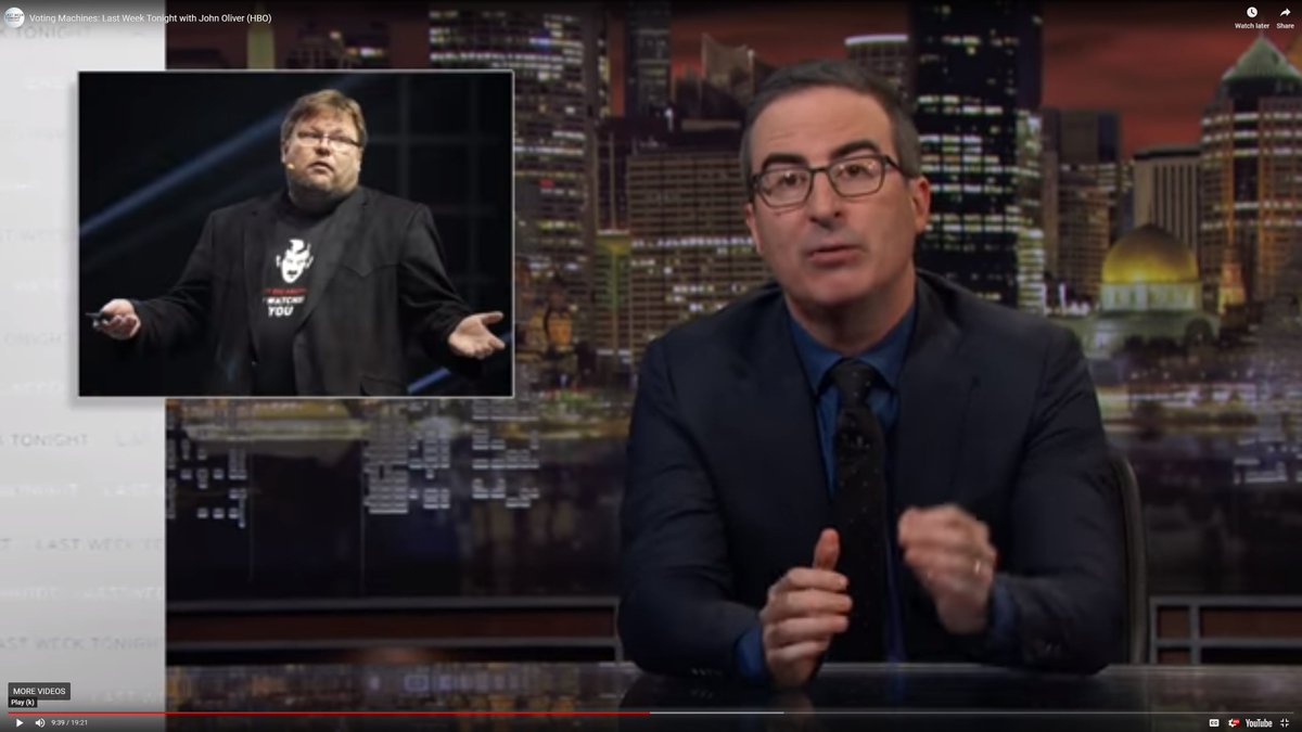 Harri "scofield" Hursti (@harrihursti) on Twitter photo There is no easy way to explain #ElectionSecurity in diggestable terms as the solutions do not fit to #hastag. #LastWeekTonight and <a href="/iamjohnoliver/">John Oliver</a> did amazing work & fantastic journalism! We at #defcon <a href="/defcon/">DEF CON</a> and <a href="/VotingVillageDC/">DEF CON VotingVillage</a> and <a href="/ElectionInteg/">Election Integrity Foundation</a> educate & inform stakeholders. There is no easy way to explain #ElectionSecurity in diggestable terms as the solutions do not fit to #hastag. #LastWeekTonight and <a href="/iamjohnoliver/">John Oliver</a> did amazing work & fantastic journalism! We at #defcon <a href="/defcon/">DEF CON</a> and <a href="/VotingVillageDC/">DEF CON VotingVillage</a> and <a href="/ElectionInteg/">Election Integrity Foundation</a> educate & inform stakeholders.